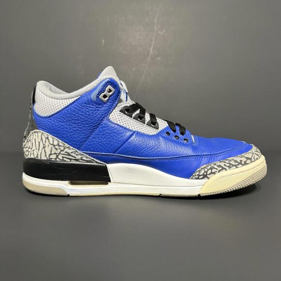 Nike Air Jordan 3 Retro Varsity Royal CT8532-400 Men Size 11 Shoes - Picture 4 of 11